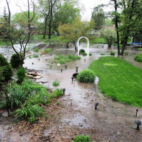 Como evitar que se inunde el jardín